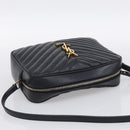 Saint Laurent Shoulder Bag Leather Black Gold Auth 212513SAM-6