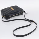 Saint Laurent Shoulder Bag Leather Black Gold Auth 212513SAM-7