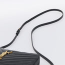 Saint Laurent Shoulder Bag Leather Black Gold Auth 212513SAM-8