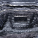 PRADA Shoulder Bag Leather Black Silver Auth 212515A-20