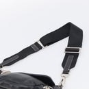 PRADA Shoulder Bag Leather Black Silver Auth 212515A-8