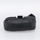 PRADA Shoulder Bag Leather Black Silver Auth 212515A-9