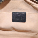 GUCCI GG Marmont Shoulder Bag Leather Black Gold 447632 Auth 212516V-15