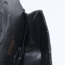 CHANEL Matelasse 25 Classic Double Flap Chain Caviar Skin Black CC Auth 212523SM-24