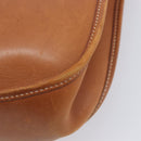 HERMES Evelyn 1PM Shoulder Bag Leather Brown Silver Auth 212524V-14
