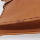 HERMES Evelyn 1PM Shoulder Bag Leather Brown Silver Auth 212524V-6