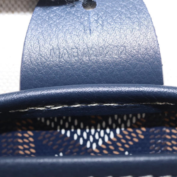 Goyard Herringbone Artois MM Tote Bag PVC Leather Navy Auth 212529SM