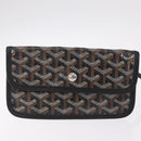 Goyard Herringbone Saint Louis GM Tote Bag PVC Black Auth 212530SM-17