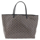 Goyard Herringbone Saint Louis GM Tote Bag PVC Black Auth 212530SM-2