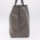 Goyard Herringbone Saint Louis GM Tote Bag PVC Black Auth 212530SM-5