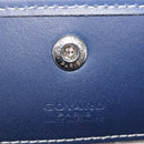 Goyard Herringbone Saint Louis PM Tote Bag PVC Blue Silver Auth 212531SAV-26