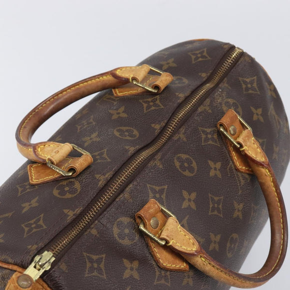 LOUIS VUITTON Monogram Speedy 30 Hand Bag M41526 LV Auth 212538