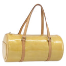LOUIS VUITTON Monogram Vernis Bedford Hand Bag Beige M91006 LV Auth 212541V-1