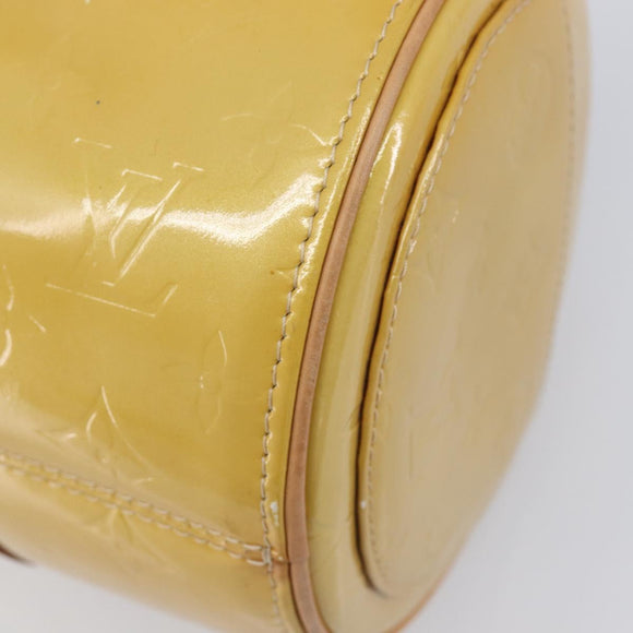 LOUIS VUITTON Monogram Vernis Bedford Hand Bag Beige M91006 LV Auth 212541V