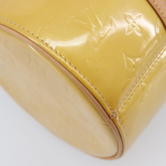 LOUIS VUITTON Monogram Vernis Bedford Hand Bag Beige M91006 LV Auth 212541V