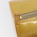 LOUIS VUITTON Monogram Vernis Bedford Hand Bag Beige M91006 LV Auth 212541V-14