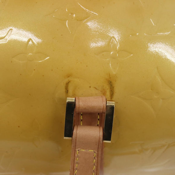 LOUIS VUITTON Monogram Vernis Bedford Hand Bag Beige M91006 LV Auth 212541V