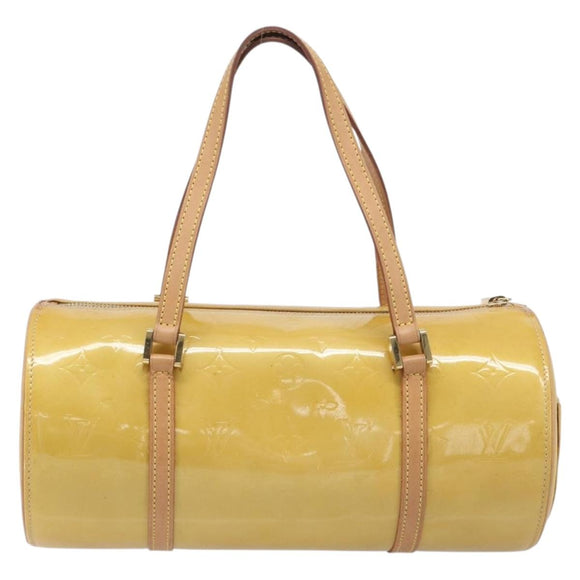 LOUIS VUITTON Monogram Vernis Bedford Hand Bag Beige M91006 LV Auth 212541V