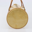 LOUIS VUITTON Monogram Vernis Bedford Hand Bag Beige M91006 LV Auth 212541V-4