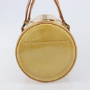 LOUIS VUITTON Monogram Vernis Bedford Hand Bag Beige M91006 LV Auth 212541V-5