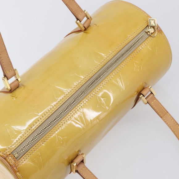 LOUIS VUITTON Monogram Vernis Bedford Hand Bag Beige M91006 LV Auth 212541V
