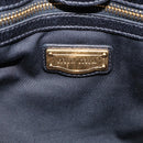 Miu Miu Vitter Lux Hand Bag Leather 2way Black Gold Auth 212549M-16