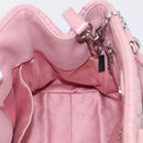 Miu Miu Matelasse Hand Bag Leather 3way Pink Silver Auth 212550A-24