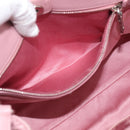 Miu Miu Matelasse Hand Bag Leather 3way Pink Silver Auth 212550A-26