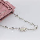 Miu Miu Matelasse Hand Bag Leather 3way Pink Silver Auth 212550A-8