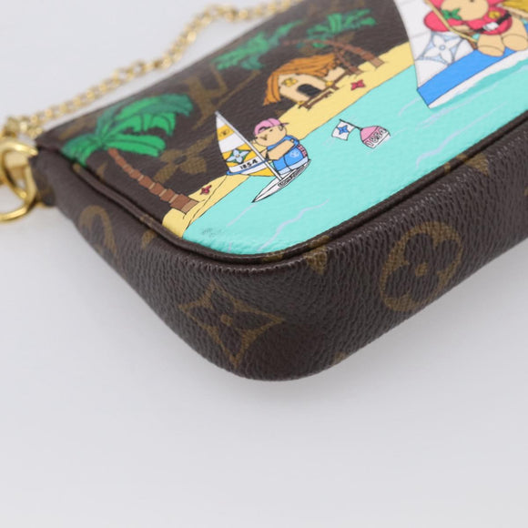 LOUIS VUITTON Monogram Vivienne Mini Pochette Accessoires M82841 LV Auth 212552M
