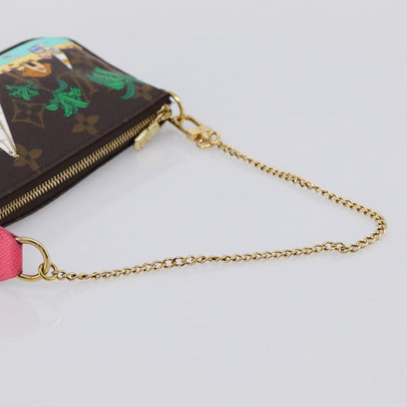LOUIS VUITTON Monogram Vivienne Mini Pochette Accessoires M82841 LV Auth 212552M