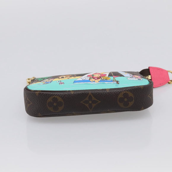 LOUIS VUITTON Monogram Vivienne Mini Pochette Accessoires M82841 LV Auth 212552M