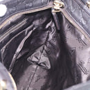 GUCCI GG Canvas Guccissima Shoulder Bag Leather Black Gold 201446 Auth 212553V-18