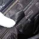 GUCCI GG Canvas Guccissima Shoulder Bag Leather Black Gold 201446 Auth 212553V-22
