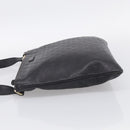 GUCCI GG Canvas Guccissima Shoulder Bag Leather Black Gold 201446 Auth 212553V-4