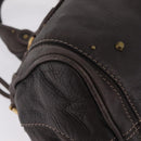 Chloe Paddington Hand Bag Leather Brown Gold Silver Auth 212555V-10