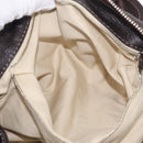 Chloe Paddington Hand Bag Leather Brown Gold Silver Auth 212555V-24