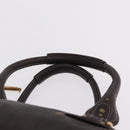 Chloe Paddington Hand Bag Leather Brown Gold Silver Auth 212555V-8