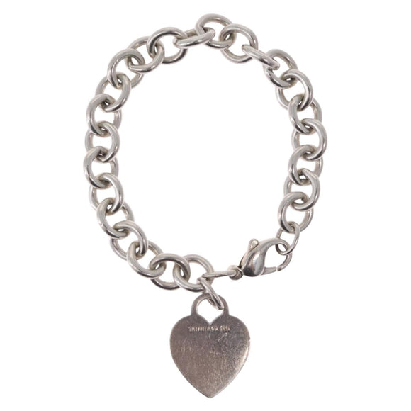 Tiffany & Co. Heart Bracelet Ag925 Silver Auth 212563V