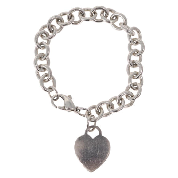 Tiffany & Co. Heart Bracelet Ag925 Silver Auth 212563V