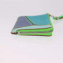 LOEWE Puzzle Coin Purse Leather Multicolor Silver Auth 212567M-4