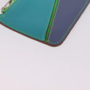 LOEWE Puzzle Coin Purse Leather Multicolor Silver Auth 212567M-8