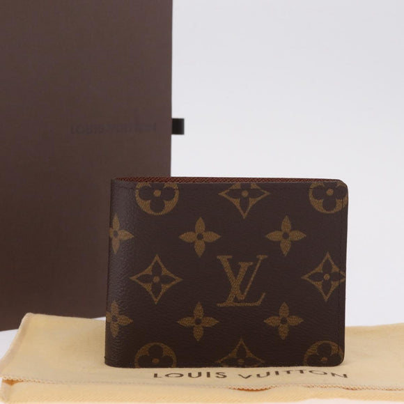 LOUIS VUITTON Monogram Porte Billets 9 Cartes Credit Wallet M60930 Auth 212568V