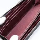 CHANEL Matelasse Long Wallet Caviar Skin Black Silver CC Auth 212570V-16