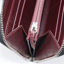 CHANEL Matelasse Long Wallet Caviar Skin Black Silver CC Auth 212570V-17