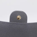 CHANEL Matelasse Long Wallet Caviar Skin Gray Gold CC Auth 212571M-14