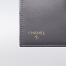 CHANEL Matelasse Long Wallet Caviar Skin Gray Gold CC Auth 212571M-15