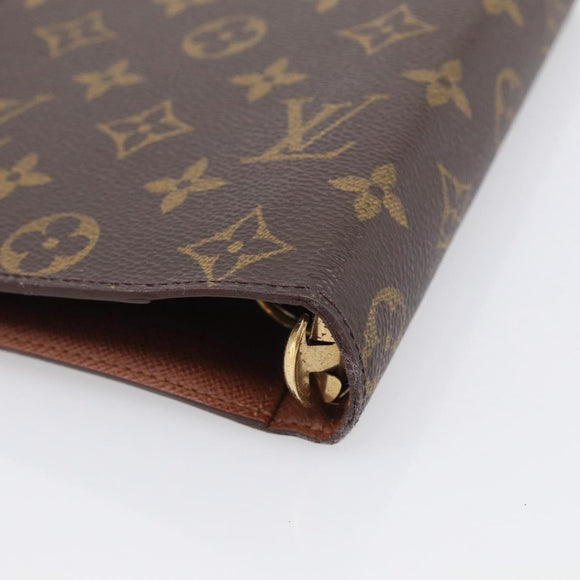 LOUIS VUITTON Monogram Agenda MM Day Planner Cover R20105 LV Auth 212572