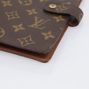 LOUIS VUITTON Monogram Agenda MM Day Planner Cover R20105 LV Auth 212572-8