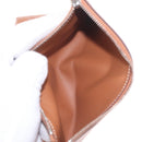 HERMES EA Zip PM Day Planner Cover Leather Brown Silver Auth 212573M-19